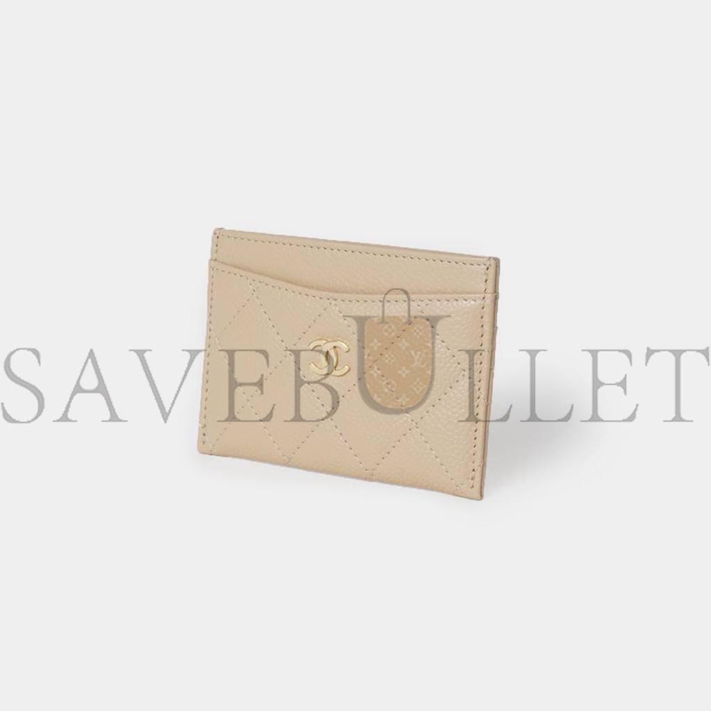 Ch*el classic card holder gold hardware ap0213 y33352 ni687 (11.2*7.5*0.5cm)